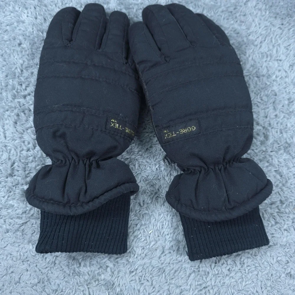 Kombi Gloves Womens Medium Black Gore-Tex Waterproof Leather Trim Ski